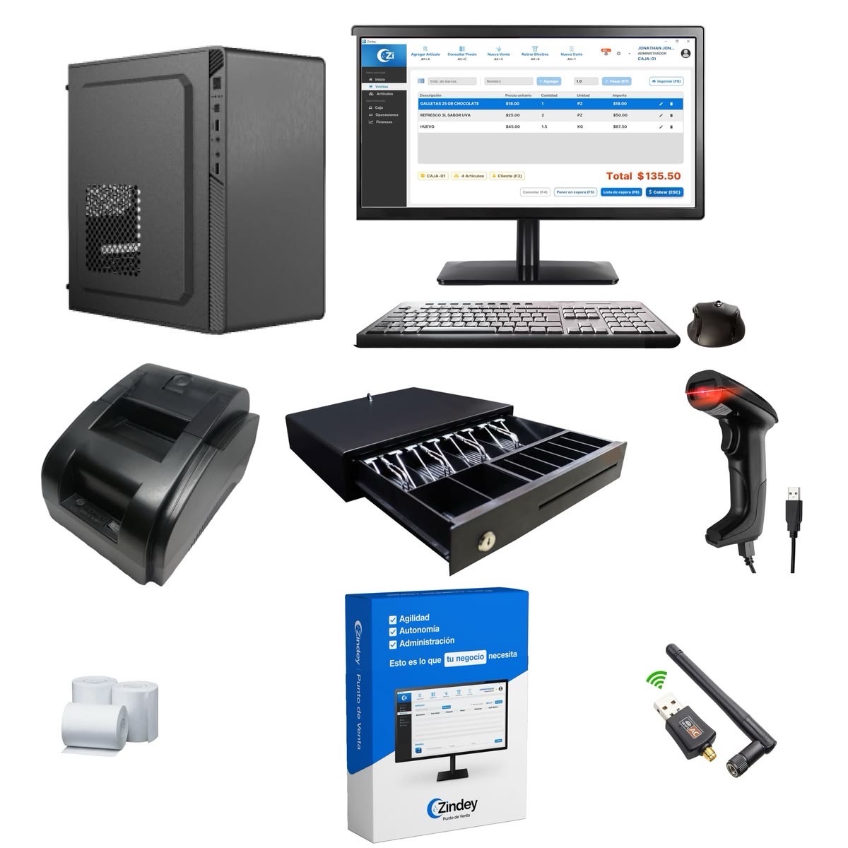 ordinateur pos de gestion complet 5